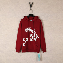 Off White hoodie Square Arrow Pattern Pullover Hood