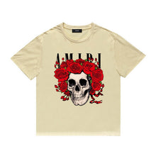 Amiri T Shirt Printed Casual Hip Hop round Neck Short Sleeve T-shirt