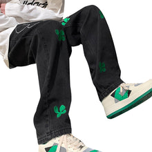 Men Jeans Men's Summer Casual Pants Loose Straight-Leg Wide-Leg Pants