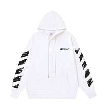Off White hoodie graffiti painted arrow print pullover hooded