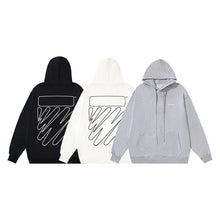Off White hoodie ECG Pattern Arrow Sleeve Hood