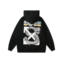 Off White hoodie boa pattern arrow fleece hooded