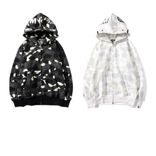 Bathing Ape Bape Hoodie camouflage luminous sweater men's autumn and winter cardigan
