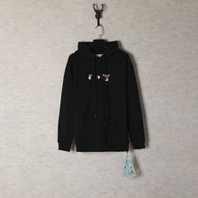 Off White hoodie acrylic hand painted graffiti arrow pattern pullover hooded