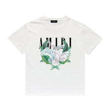 Amiri T Shirt Color Parrot Printing Casual Hip Hop Short Sleeve T-shirt