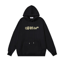 Off White hoodie Stereo Spray Arrow Pattern Sleeve Hood