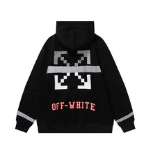 Off White hoodie Alphabet Arrow Pattern Fleece Hood