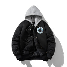 Men Vintage Jackets Stand-up Collar Embroidered Baseball Clothing Single-breasted Cotton Clothing