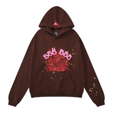 Sp5der Hoodie Spider Web Pattern