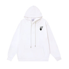 OW Skull Girl print pullover hooded sweater