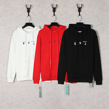 Off White hoodie渐变溶化箭头图案连帽