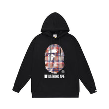 Bathing Ape Bape Hoodie Autumn/Winter Letter Print Loose Hoodie Pullover Ape Sweater