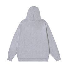 OW simple letter pattern hooded sweater