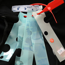 Off White hoodie geometric building arrow pattern fleece hooded