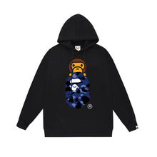 Bathing Ape Bape Hoodie Autumn/Winter Letter Print Loose Hoodie Pullover Ape Sweater