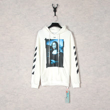 Off White hoodie Mona Lisa frame pattern hooded