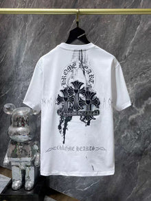 CHH Heart T Shirts Sanskrit Half Sleeve Crew Neck Short Sleeve Casual