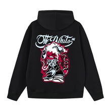 Off White hoodie cartoon scorpion alphabet pattern pullover hooded