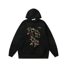 Off White hoodie cartoon series arrow pattern fleece hooded