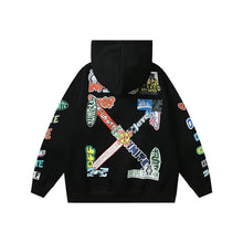 Off White hoodie autumn/winter cartoon pattern arrow
