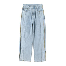 Men Jeans Retro Baggy Straight Trousers