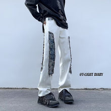 Men Jeans Oversize White Jeans plus Size Straight-Leg Trousers