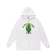 Bathing Ape Bape Hoodie Autumn/Winter Letter Print Loose Hoodie Pullover Ape Sweater