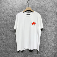 Amiri T Shirt Red Heart Printing Casual round Neck Short Sleeves T-shirt