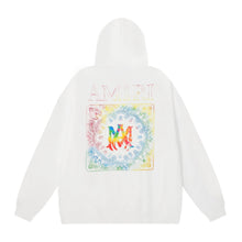 Amiri Hoodie AMI Colorful Pattern Letter Print Hooded Sweater for Men and Women
