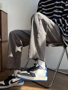 Men Jeans Vintage Straight Jeans
