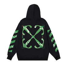 Off White hoodieVR Power Anchor Pattern Arrow Print Hood