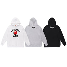Bathing Ape Bape Hoodie Autumn/Winter Letter Print Loose Hoodie Pullover Ape Sweater
