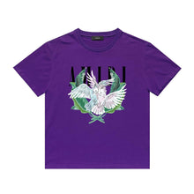 Amiri T Shirt Color Parrot Printing Casual Hip Hop Short Sleeve T-shirt