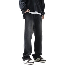 Men Jeans Spring Retro Straight-Leg Pants
