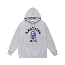 Bathing Ape Bape Hoodie Autumn/Winter Letter Print Loose Hoodie Pullover Ape Sweater