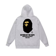 Bathing Ape Bape Hoodie Autumn/Winter Letter Print Loose Hoodie Pullover Ape Sweater