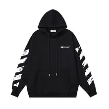 Off White hoodie graffiti painted arrow print pullover hooded