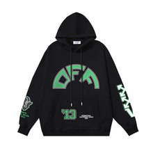 Off White hoodie Alligator Alphabet Pattern Pullover Hood