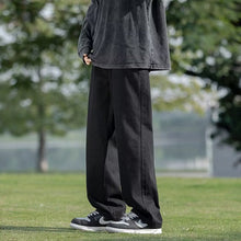 Men Jeans Summer Loose Wide Leg Pants Straight-Leg Trousers