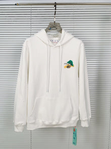 Off White hoodie painted arrow pattern hooded
