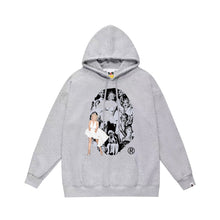 Bathing Ape Bape Hoodie Autumn/Winter Letter Print Loose Hoodie Pullover Ape Sweater