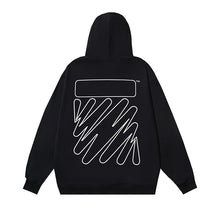 Off White hoodie ECG Pattern Arrow Sleeve Hood