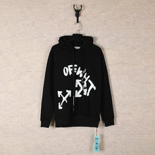 Off White hoodie Square Arrow Pattern Pullover Hood