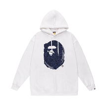 Bathing Ape Bape Hoodie Autumn/Winter Letter Print Loose Hoodie Pullover Ape Sweater