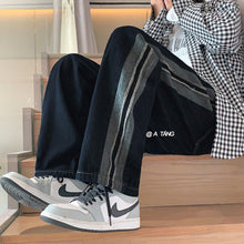 Men Jeans Loose Straight Jeans Wide Leg Pants