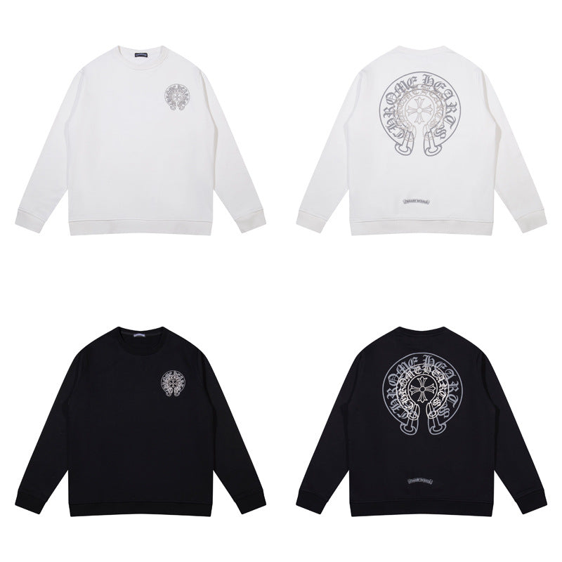 CHH Chrome Heart Long Sleeve Shirt Unisex Fashion Loose Long Sleeve Shirt