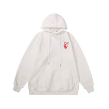 Off White hoodie with a shining star arrow pattern fleece hoodie