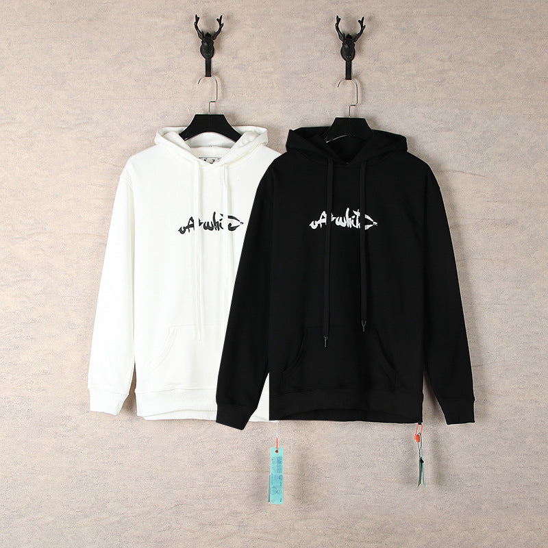 Off White hoodie Autumn/Winter print hoodie
