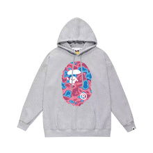 Bathing Ape Bape Hoodie Autumn/Winter Letter Print Loose Hoodie Pullover Ape Sweater