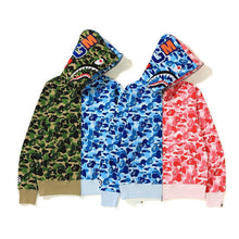 Bathing Ape Bape Hoodie Shark Stitching Sweater Men's Cardigan